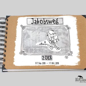 Tagebuch Jakobsweg, personalisierbar Quer / Fotoalbum