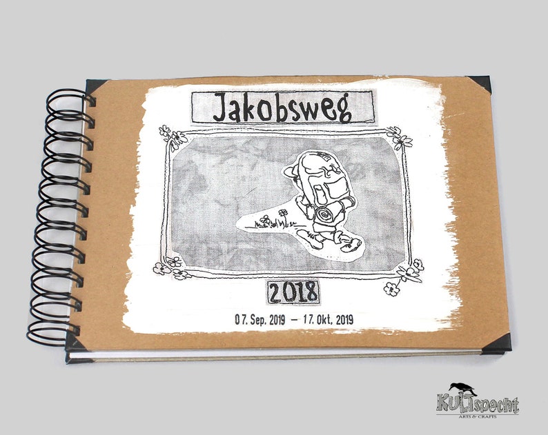 Tagebuch Jakobsweg, personalisierbar Quer / Fotoalbum