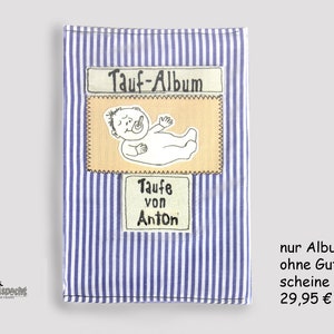 Analoges Babyalbum Stoff, kleines Retro Baby Geschenk image 9