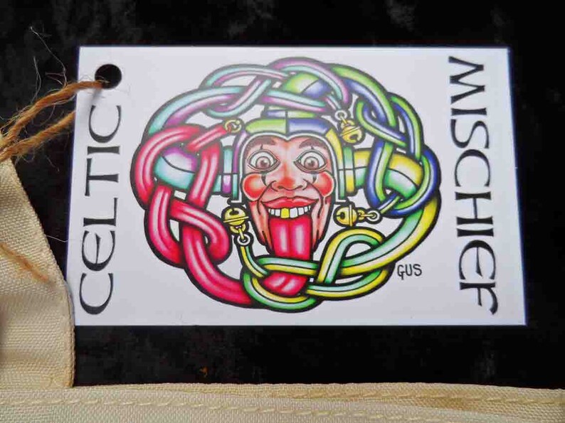 Celtic tote bag Four Wonderfully Wise Celtic Owls......Original Celtic design by Gus.