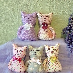 Lucky Dip! Handmade lavender scented fabric cat