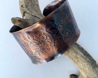 Details about  / Celtic Knot Wide Antique Copper Color Magnetic Bangle Cuff