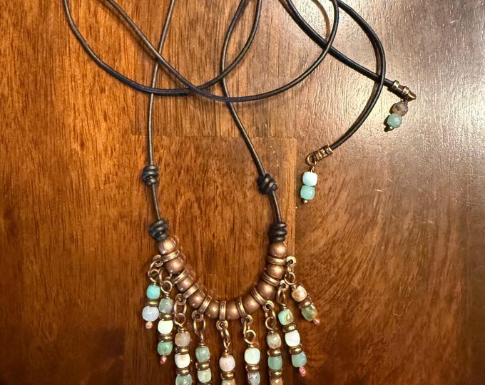 Beaded Chrysoprase Pendant