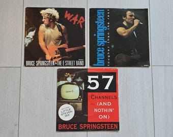 Bruce Springsteen - Set di 3 dischi in vinile, singolo da 7", 45 giri, edizione vintage originale