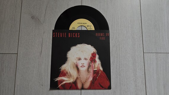 Stevie Nicks Rooms On Fire - Vinyl Record 7" Single, 45 RPM, Original 1989 Vintage