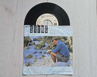 Sting Love Is The Seventh Wave - Vinyl Record 7" Single, 45 RPM, Original 1985 Vintage