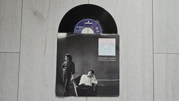 Tears For Fears Everybody Wants To Rule The World - Vinyl Record 7" Single, 45 RPM, Original 1985 Vintage