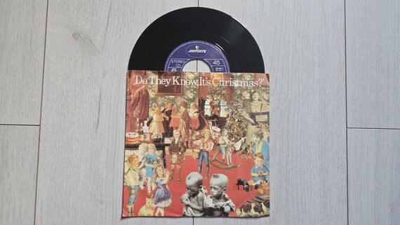 Band Aid Do They Know It's Christmas - Vinyl Record 7" Single, 45 RPM, Original 1984 Vintage