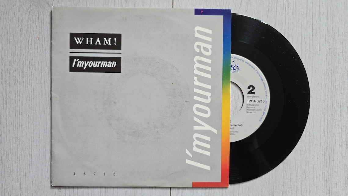 Wham! I'm Your Man - Vinyl Record 7" Single, 45 RPM, Original Vintage 1985, foto 1 di 5
