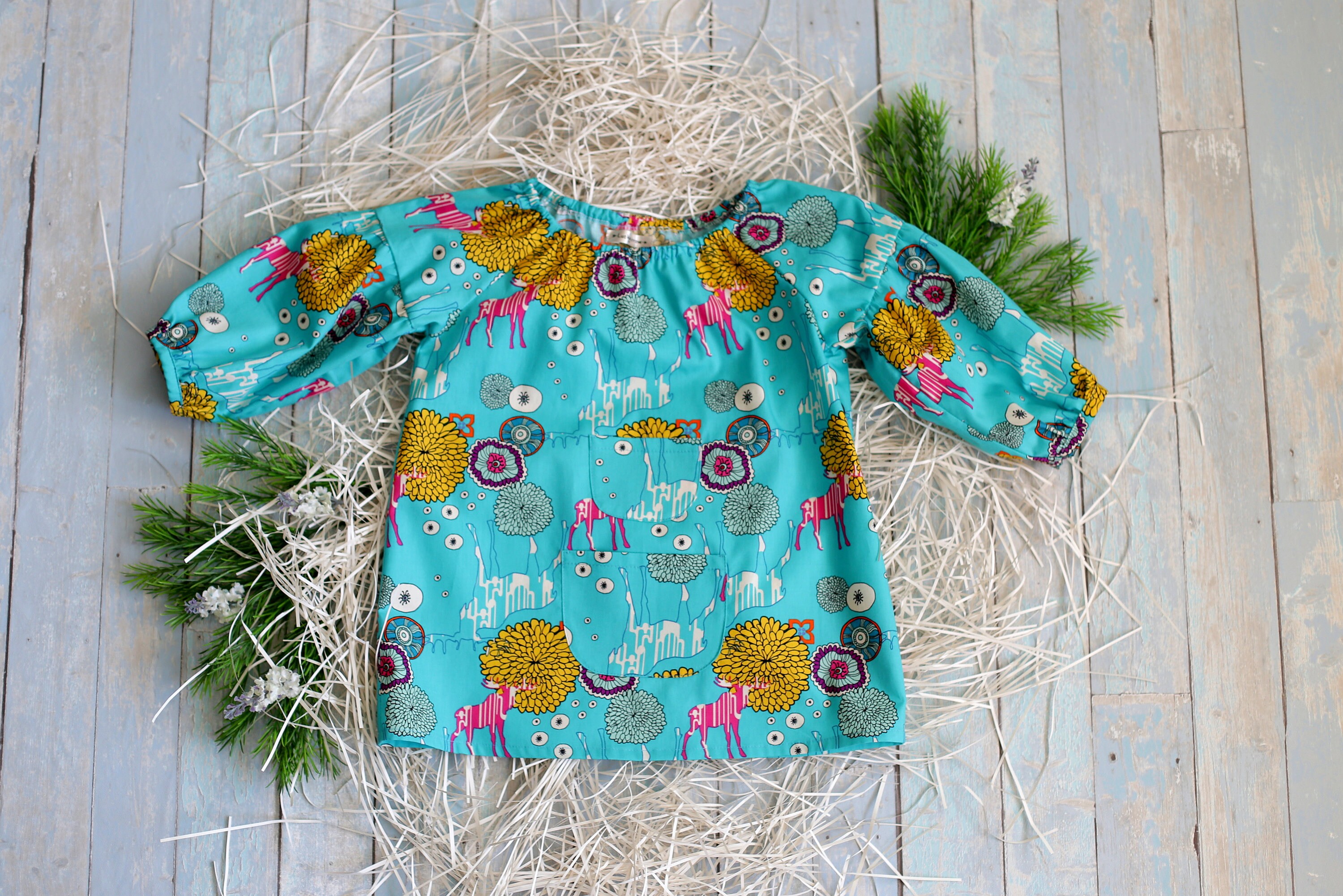 Baby tops Toddler tops Baby top blue Girl top cotton Girl Etsy