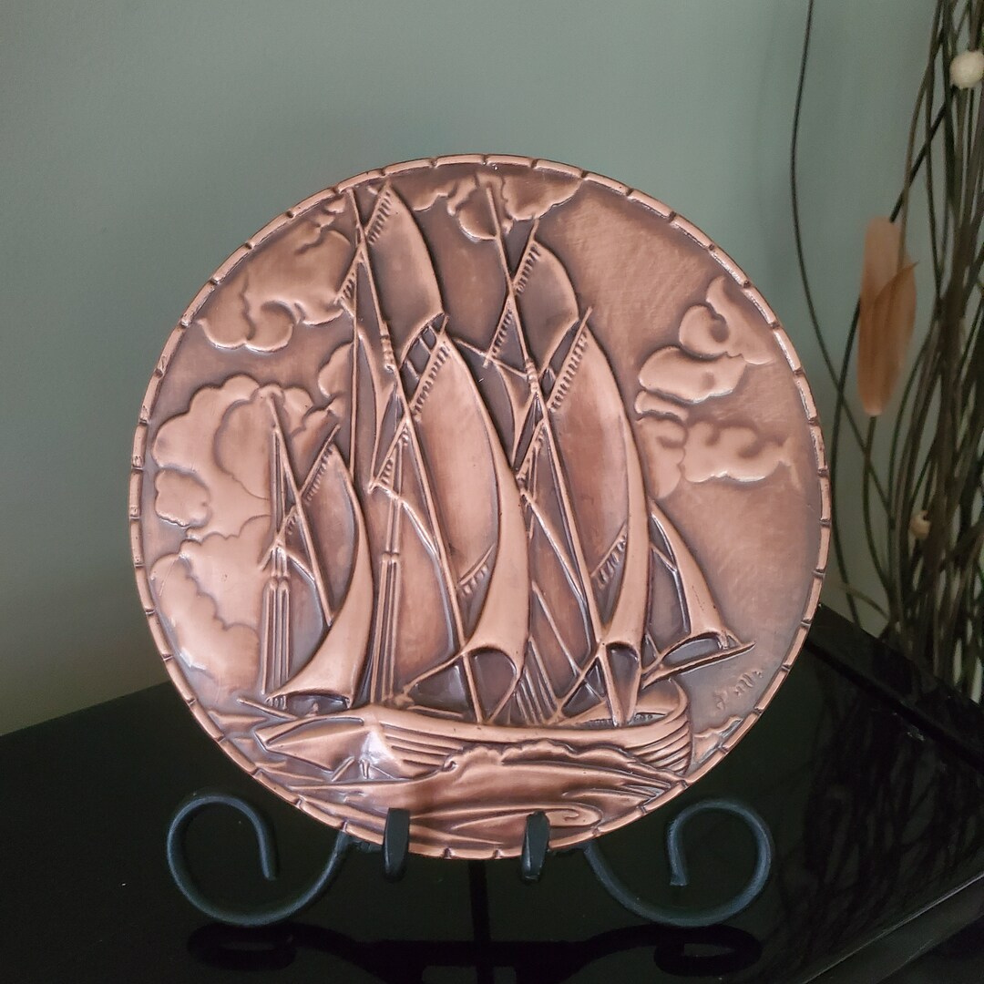 Vintage Copper Art Quebec Etsy