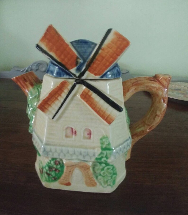 Vintage Windmill Teapot Made in Japan Etsy Canada
