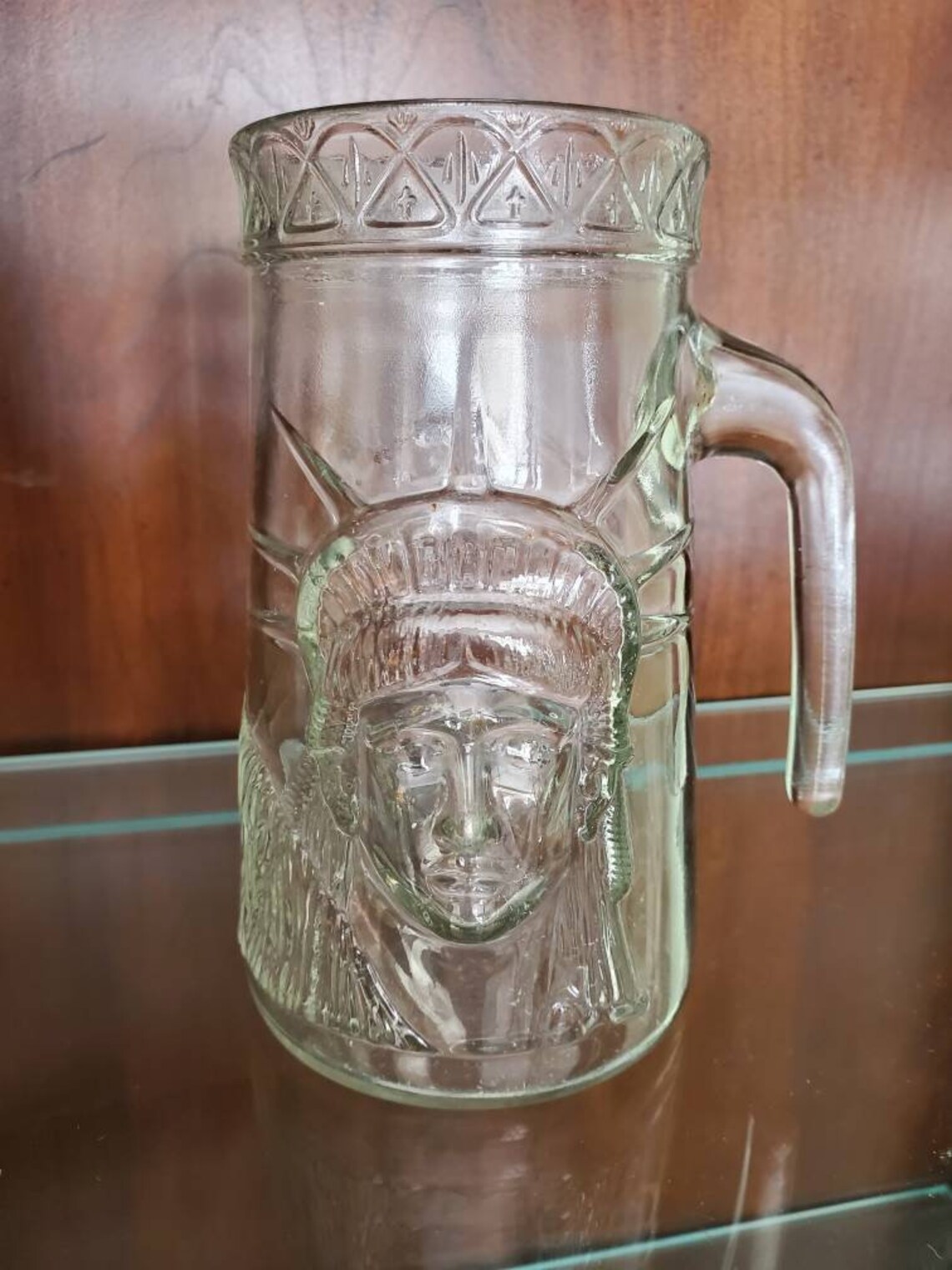 Vintage statue of liberty centennial glass Etsy