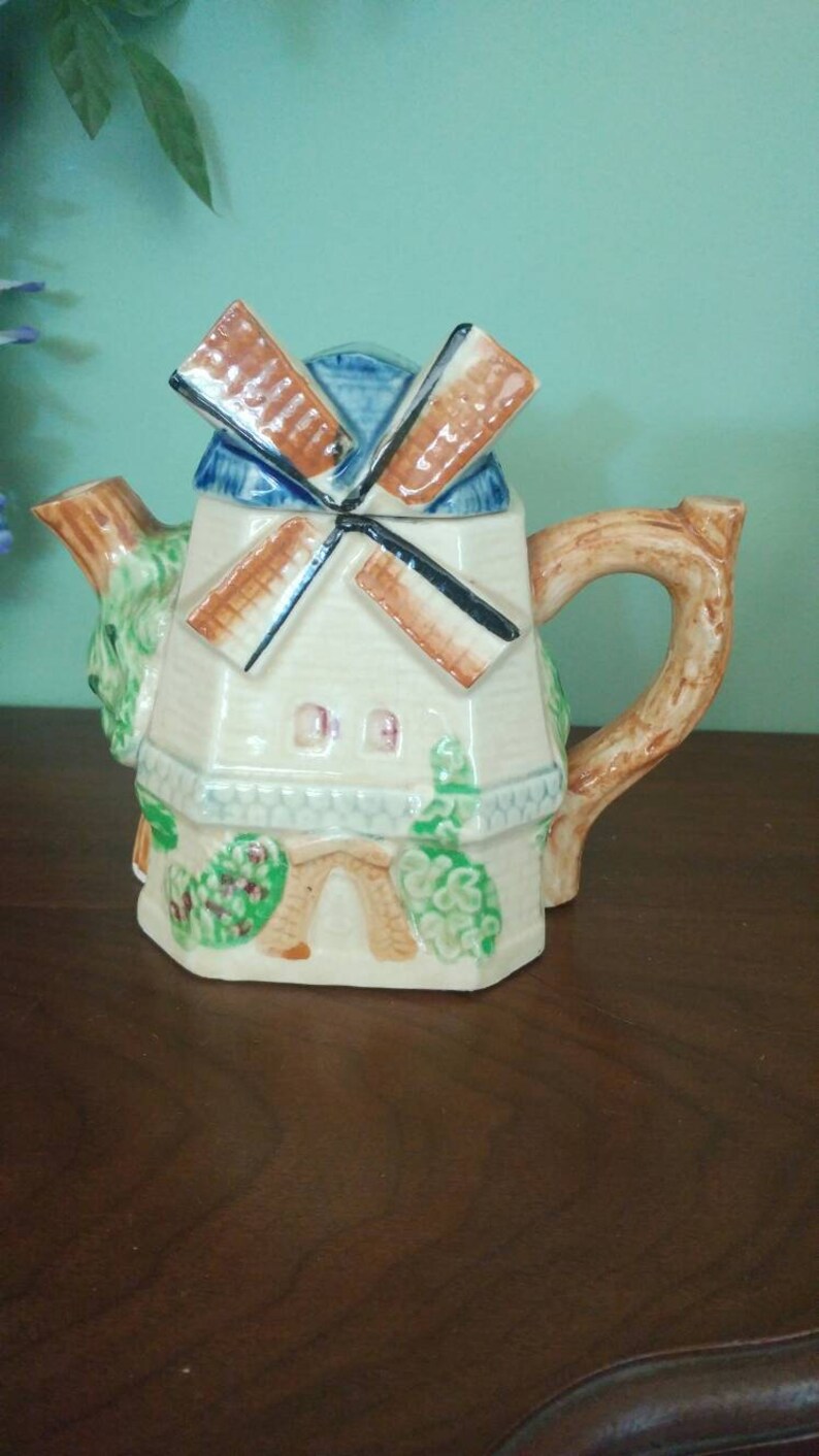 Vintage Windmill Teapot Made in Japan Etsy Canada