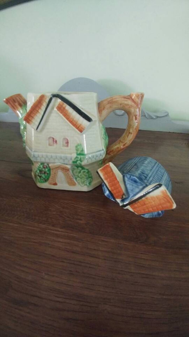 Vintage Windmill Teapot Made in Japan Etsy Canada