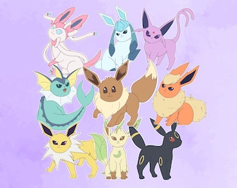 Eeveelution-stickers