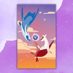 Latios and Latias Print