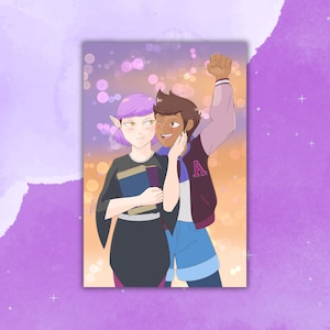 Luz and Amity Print | The Owl House | Lumity
