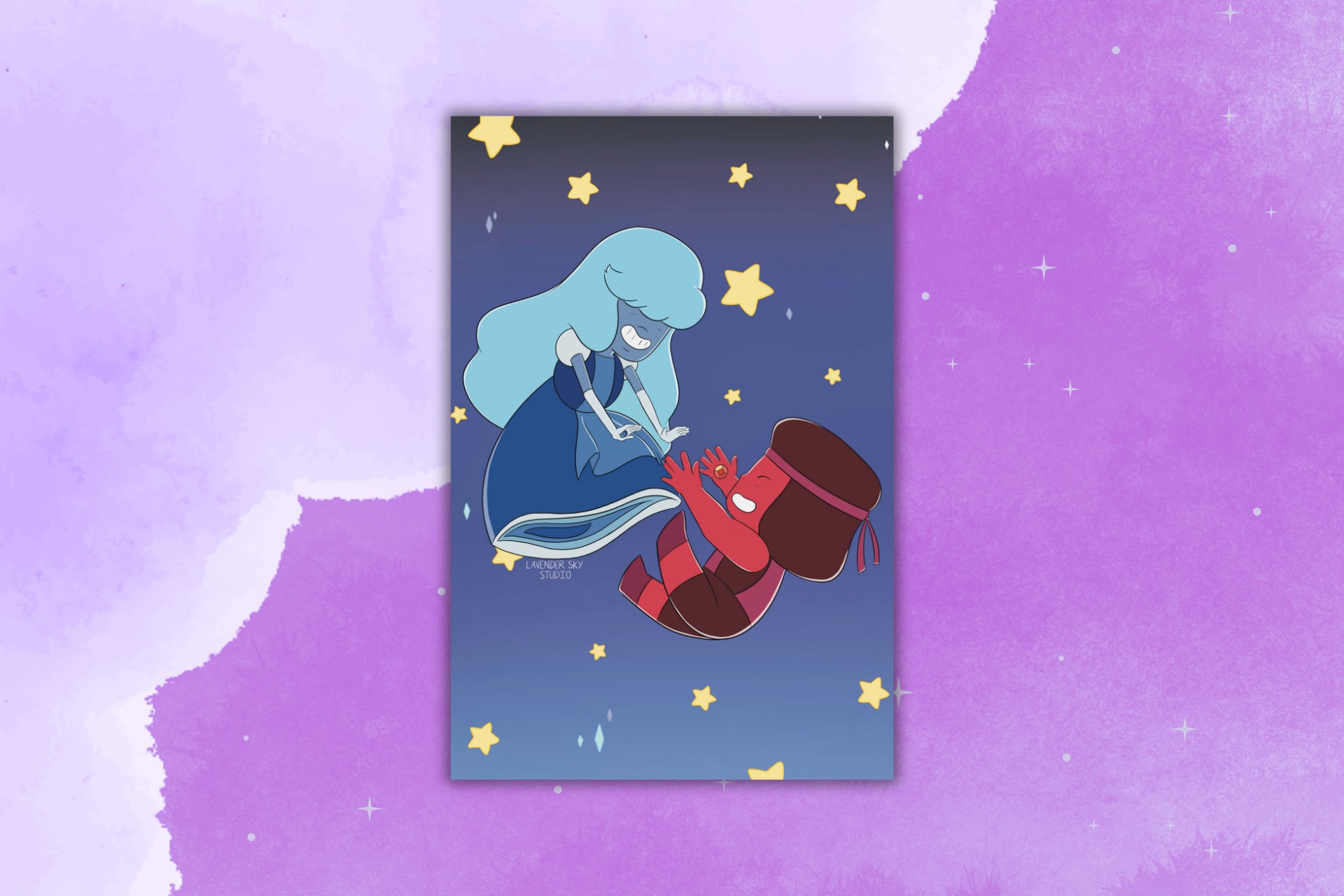 Garnet Sapphire Ruby Print Steven Australia - Main Image