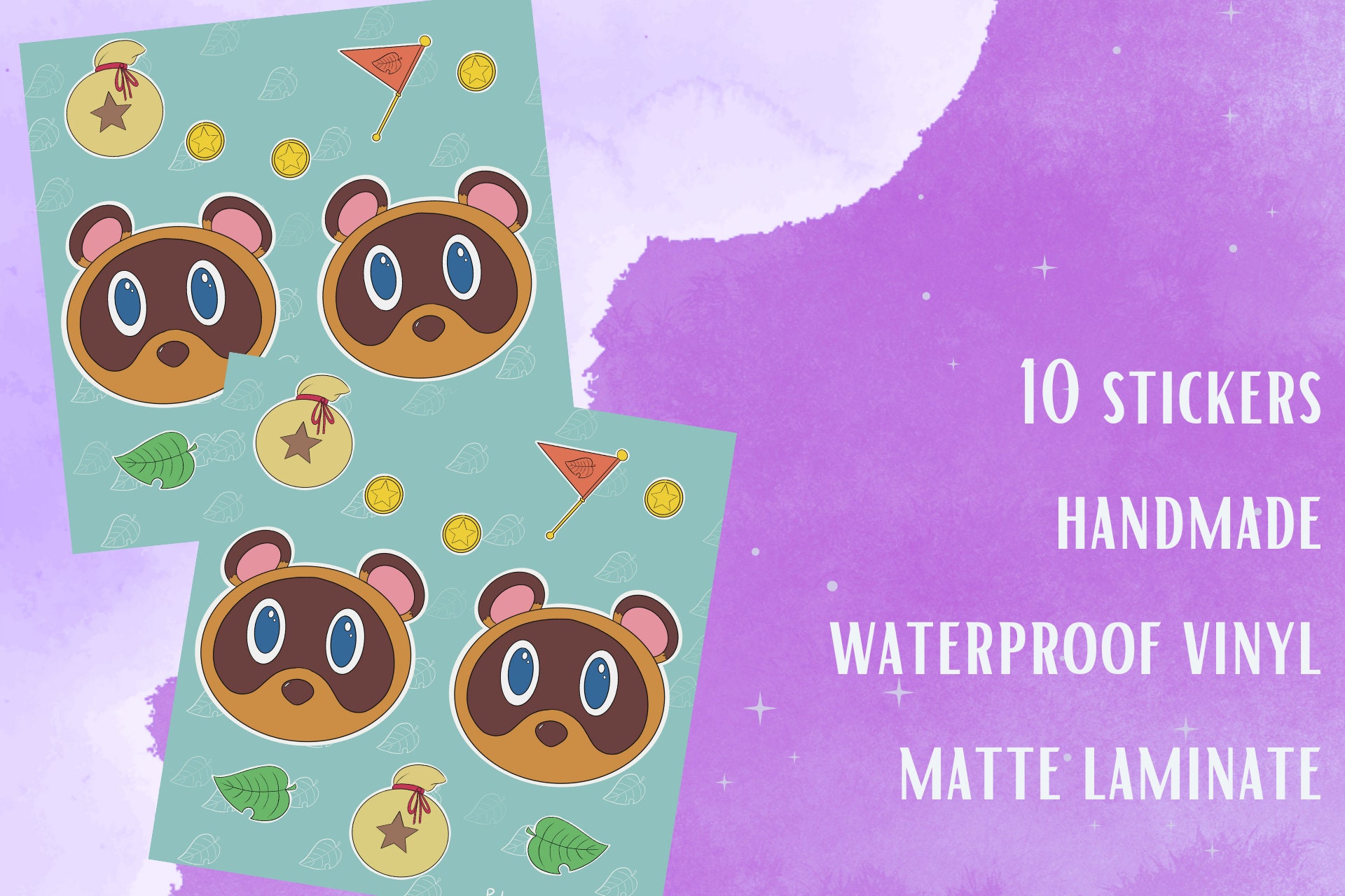 Timmy and Tommy Sticker Sheet | Animal Crossing - Etsy