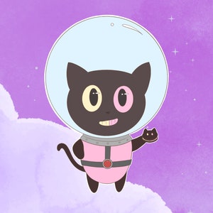 Adesivo gatto biscotto / Universo Steven