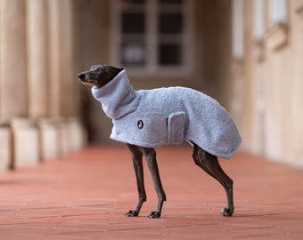 Lux Bathrobe, greyhound bathcoats, whippet bathcoats, iggy bathcoats,italiangreyhound bathcoats