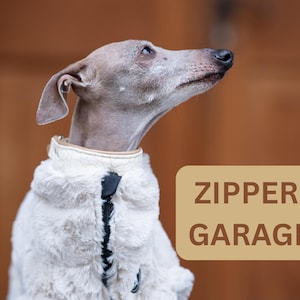 Cold Weather Protection Sighthound Winter Coat Faux Fur Material Luxury Dog Vest Whippet Galgo Iggy Apparel Zipper Design Functionality Reflective Safety Elements Night Visibility Features Protective Flaps System Small Dog Outerwear Premium