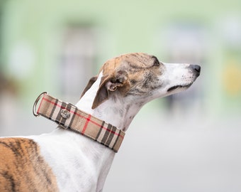 Brown Tartan Martingale Collar