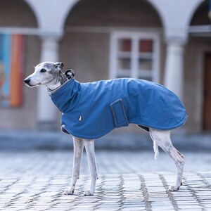 Whippet Specific Clothing Winter Coat Solution Double Layer Warmth Fleece Lined Interior Waterproof Exterior Protection Windproof Design Technology Reflective Safety Elements Cold Weather Essential Dog Walking Comfort Breathable Fabric