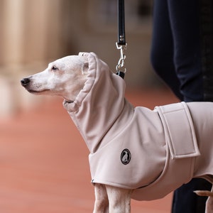 Waterproof Windproof Dog Coat with Detachable Exchangeable Belts Fitted Style Whippet Garment Secure Fit Neck Snood Weather Shield Performance Wear Multiple Sizes Available Outdoor Activity Protection Warm Comfort Layer