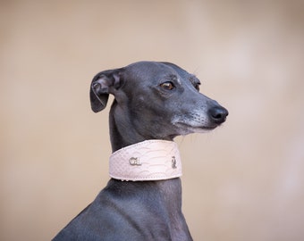 Nude Croc Wide Collar