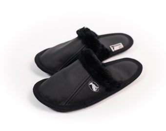 Saletto leather Slippers, leather slippers, slippers