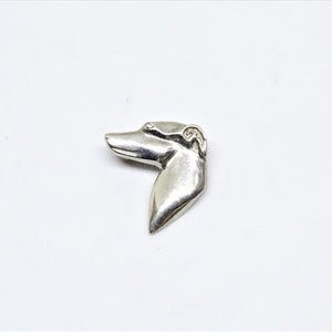 Brooch Whippet, Whippet, Sterling silver brooch, jewellery, jewelry, handmade jewelry, Whippet brooch, Whippet jewerly