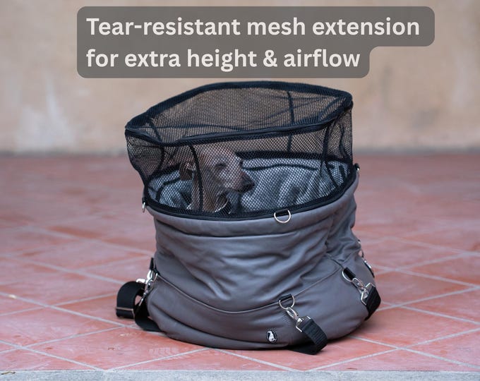 Featured listing image: Travel Bag Leather with Mesh Cover