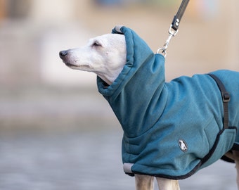 Winter coat S.M. DOUBLE BELTS prototyp,greyhound coats, whippet coats, iggy coats,italiangreyhound coats