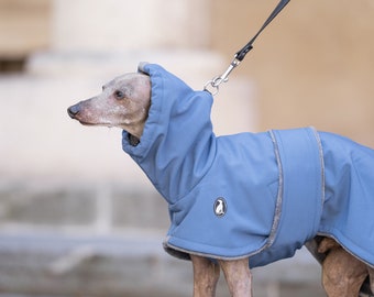 Casual Winter Coat Shell DOUBLE BELTS, greyhound coats, whippet coats, iggy coats,italiangreyhound coats