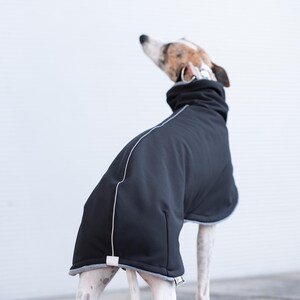 Luxury Pet Clothing Premium Whippet Coat Double Layer Design Fleece Lined Comfort Waterproof Jacket Construction Windproof Protection Technology Reflective Safety Elements Winter Walking Essential Cold Weather Protection Quality Fabric