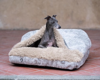 Cozy Cave Bed Dog Nest Cover Blanket Design Luxury Pet Furniture Washable Bedding Italian Greyhound Whippet Snuggle Hideaway Gift For Puppy