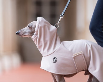 Raincoat Shell DOUBLE BELTS, greyhound coats, whippet coats, iggy coats,italiangreyhound coats