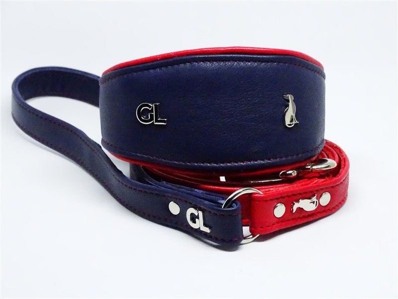Leather Custum Dog Collar Whippet Leather Collar Italian Greyhound