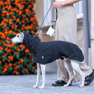 Waterproof Windproof Sighthound Coat with Detachable Exchangeable Belts Fitted Neck Snood Multiple Sizes XXS-XXXL Weather Protection Thermal Design Secure Coverage Quality Material