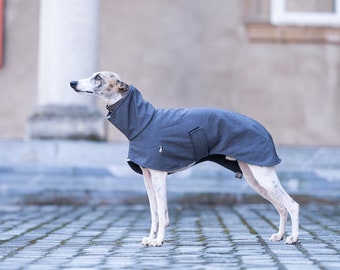 Lux Jacket S.M. DOUBLE BELTS , greyhound jacket, whippet jacket, iggy jacket,italiangreyhound jacket, saluki jacket