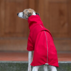 Waterproof Windproof Coat Rain Protect Dog Wear Outdoor Garment Rain Shield Thermal Design Fitted Style Whippet Clothing Exchanegable Belt image 5