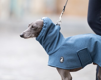 Raincoat S.M. DOIBLE BELTS, greyhound coats, whippet coats, iggy coats,italiangreyhound coats