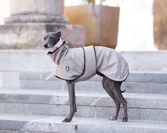 Whippet Winter Coat Gift Dog Lovers Italian Greyhound Clothing Warm Iggy Weather Softshell Jacket Fleece Lined Waterproof Outerwear