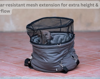 Travel Bag Leather with Mesh Cover