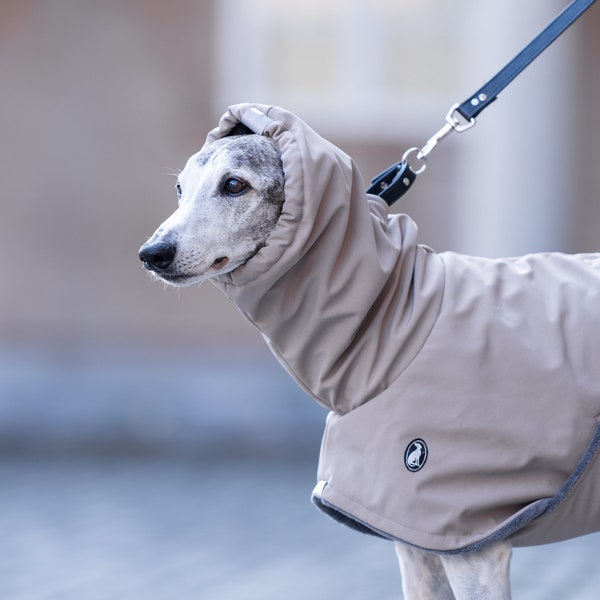 Casual Winter Coat Shell, greyhound coats, whippet coats, iggy coats,italiangreyhound coats