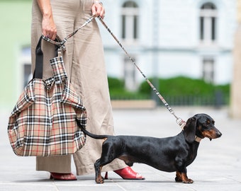 Brown Tartan Leash