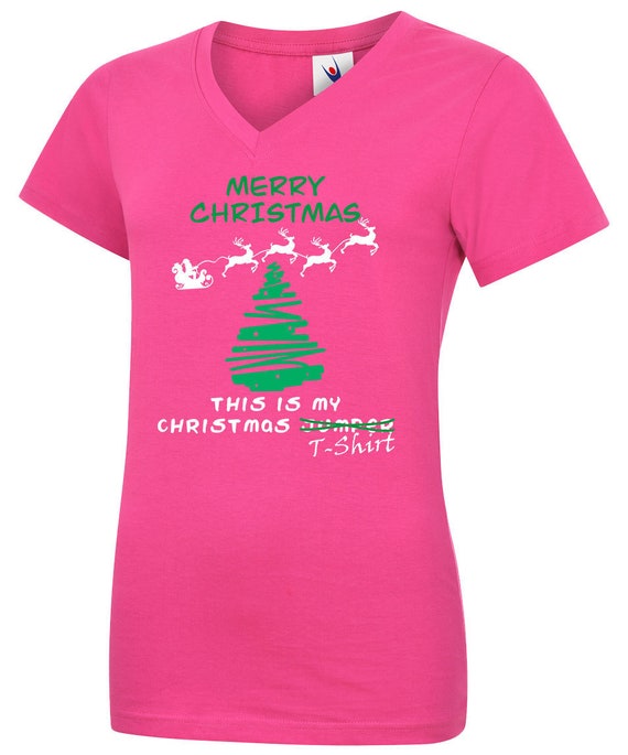 v neck christmas jumpers