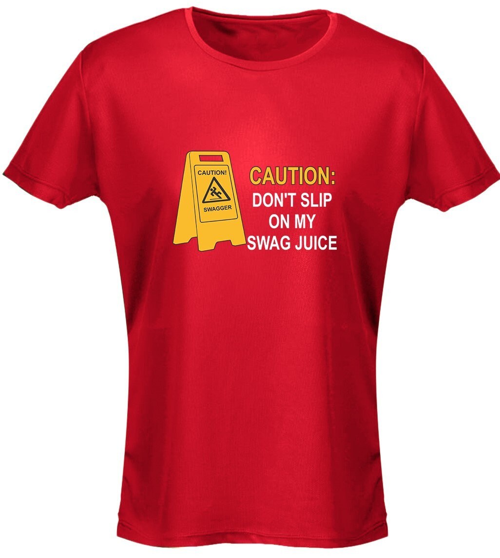 Caution Swag Juice Women's T-shirt: Funny Graphic Tee - Etsy